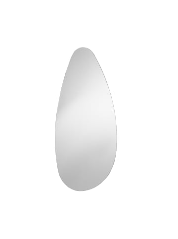 SalesFever Wandspiegel rahmenlos 60x110 cm oval Tropfenform in Klarglas