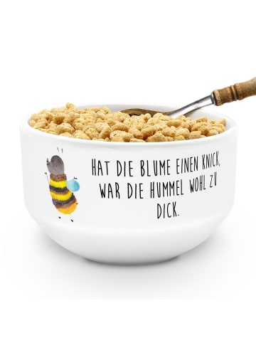 Mr. & Mrs. Panda Schüssel Hummel flauschig mit Spruch in Weiß