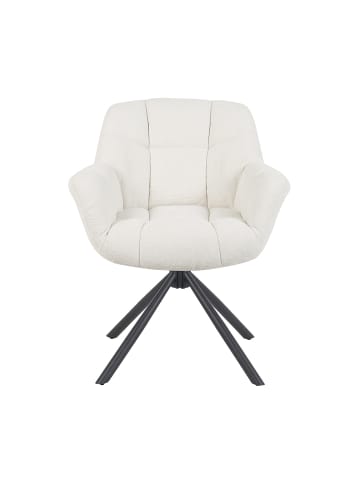DUBI Möbel 2er-Set: Drehstuhl Mika-Luka in Creme - (B)65 x (H)81 x  (T)66 cm