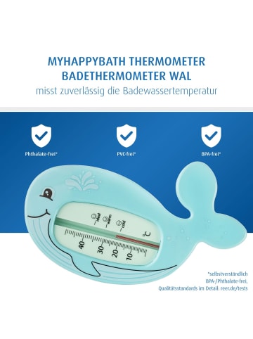 Reer MyHappyBath Thermometer Badethermometer Wal in Blau ab 0 Monate