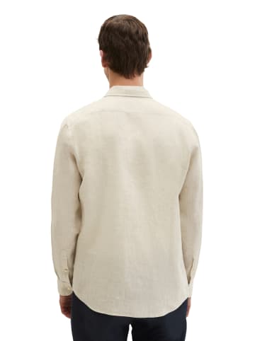 Marc O'Polo Haifischkragen-Hemd shaped in Medium Beige