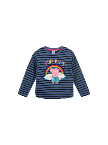 Peppa Pig Langarmshirt Longsleeve in Blau