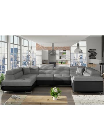 MF Design Lavin Recamiere Links in Hellgrau -  (L) 340 x (B) 340 x (H) 90 cm