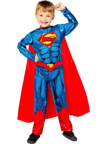 amscan Superman Kostüm Kinder 8-10 Jahre Größe 134 Fasching Karneval