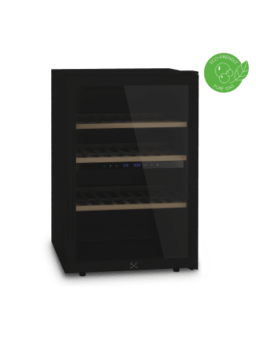 Les Petits Champs Weinkühlschrank 62 Flaschen CAVCDB62 Schwarz, Energieklasse G, Anti-UV, LED