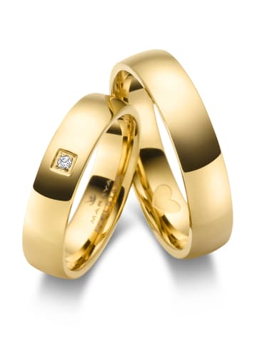 MARRYA MARRYA Edelstahl Ringe Trauringe Eheringe Partnerringe in Herren Ring - gold