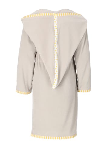 Vossen Bademantel mit Zipfelmütze in stone