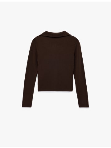 KOTON TSHIRT LS in Braun