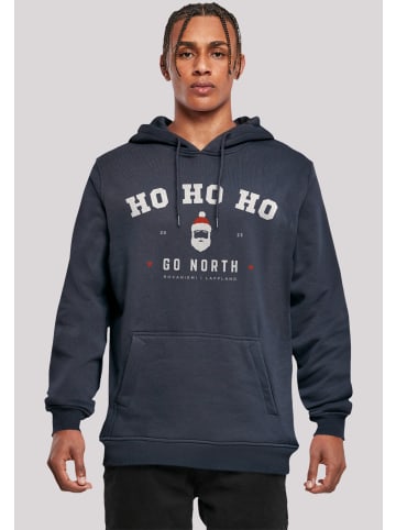 F4NT4STIC Hoodie Ho Ho Ho Santa Claus Weihnachten in marineblau