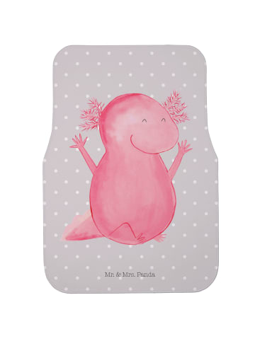 Mr. & Mrs. Panda Fahrer Autofußmatte Axolotl Hurra ohne Spruch in Grau Pastell