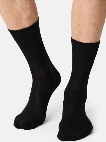 NUR DER Basicsocken Weich & Haltbar Komfort in Schwarz