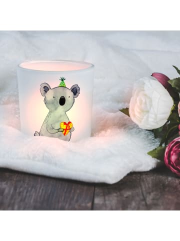 Mr. & Mrs. Panda Teelicht Glas Koala Geschenk ohne Spruch in Transparent