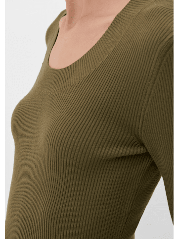 s.Oliver Strickpullover langarm in Olive