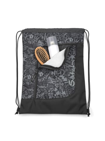 Satch Sportbeutel "Street Ink" in Schwarz