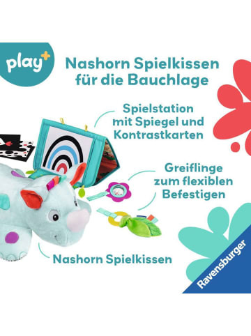 Ravensburger Ravensburger Nashorn Spielkissen (für die Bauchlage) in bunt