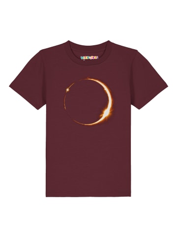wat? Apparel T-Shirt Feuerring in Weinrot