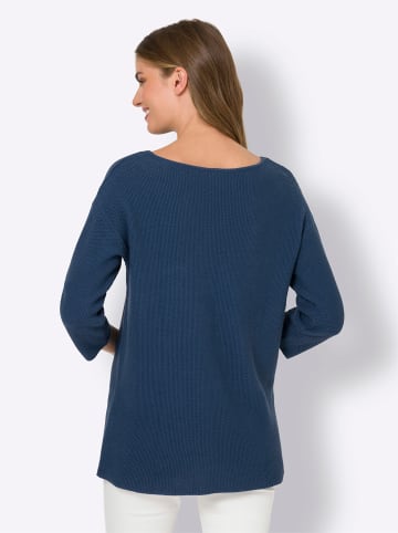 Heine Oversized Pullover in jeansblau