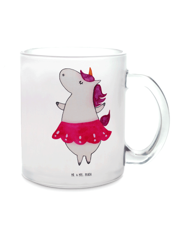Mr. & Mrs. Panda Tee Tasse Einhorn Ballerina ohne Spruch in Transparent