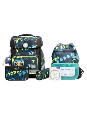 SCHOOL-MOOD Champion Maxx Pro Mila Schulranzen-Set 7-teilig in Rennwagen