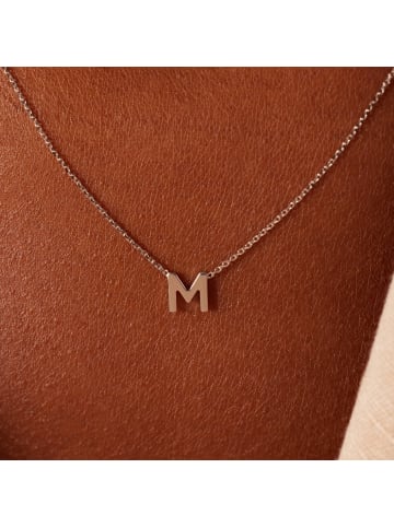 Lucardi 375 Gold Halskette "Buchstabe L" Buchstabe