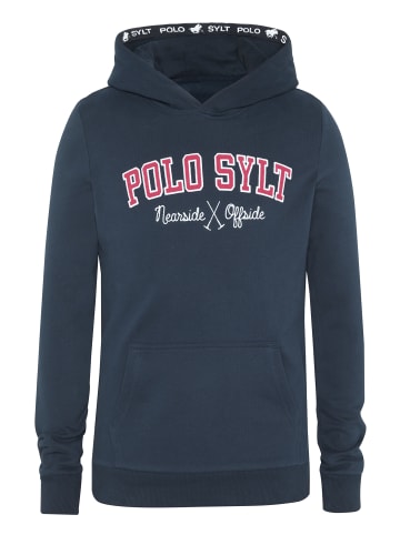 Polo Sylt Kapuzenpullover mit label-typischem Schriftzug in Blau