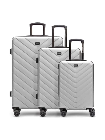 Redolz Essentials 07 3-SET 4 Rollen Kofferset 3-teilig silver-colored 2