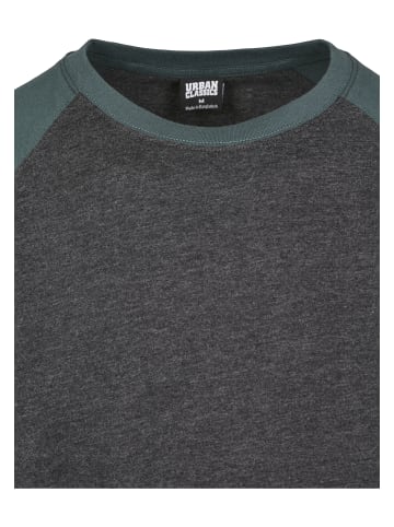 Urban Classics T-Shirts in charcoal/bottlegreen