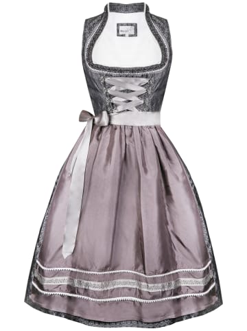 MarJo Midi Dirndl in Anthrazit