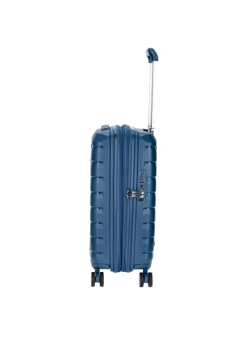 Roncato Skyline - 4-Rollen-Kabinentrolley S 55 cm erw. USB-Anschluss in navy