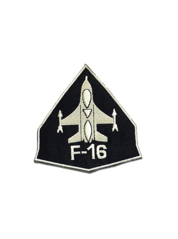 Catch the Patch F 16 ArmyApplikation Bügelbild inSchwarz