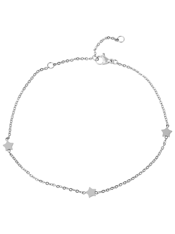 Adeliás Damen Armband – Stern aus Edelstahl 22 cm in silber