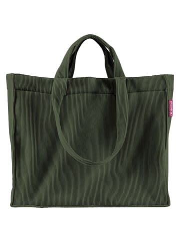 Reisenthel Softshopper - Shopper 47 cm (teddy sand) in cord dark matcha
