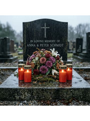 relaxdays LED Grablicht in Rot