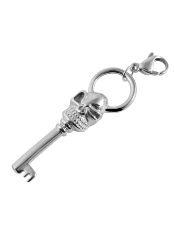 Adeliás Unisex Anhänger – Schlüssel Charmanhänger aus Edelstahl in silber