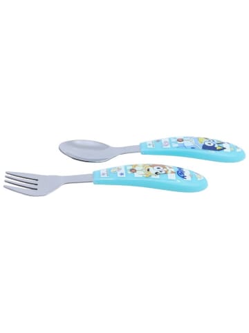 Bluey Kinderbesteck Set 2-teilig Löffel & Gabel mit Motivgriffen