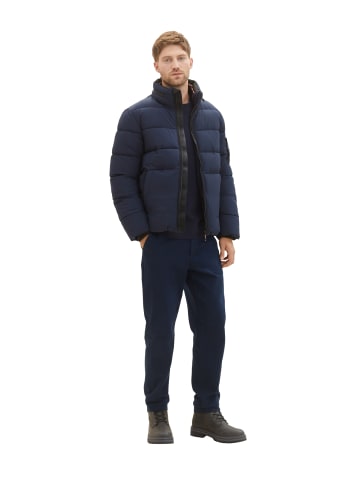 Tom Tailor Winter Jacke mit Kapuze Warm puffer jacket in Dunkelblau