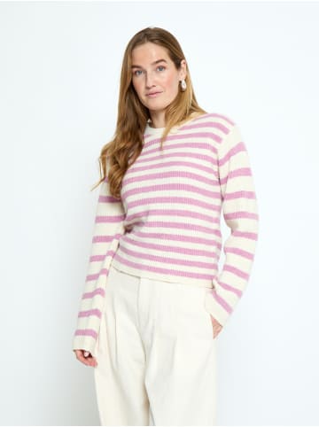 Peppercorn Pullover in Mauve Mist Rose Stripe