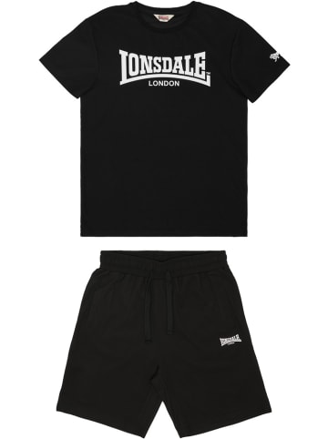 Lonsdale T-Shirt "Dunstan" in Schwarz