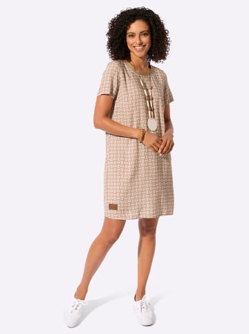 WITT WEIDEN Webkleid in camel-ecru-bedruckt