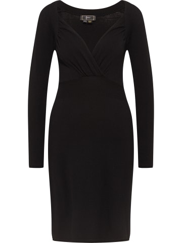 faina Damen Strickkleid in Schwarz