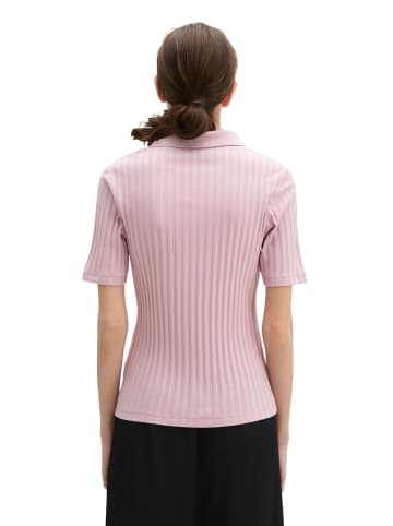 Marc O'Polo Pointelle-Poloshirt slim in Mild Rose