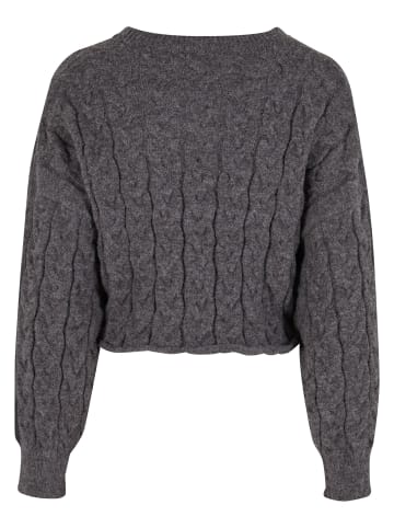 Urban Classics Urban Classics Gestrickter Rundhalsausschnitt in anthrazit