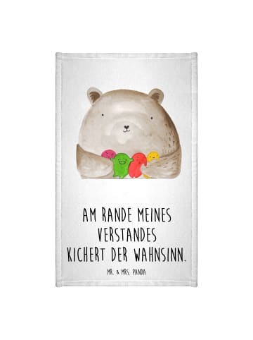 Mr. & Mrs. Panda Handtuch Bär Gefühl mit Spruch in Weiß