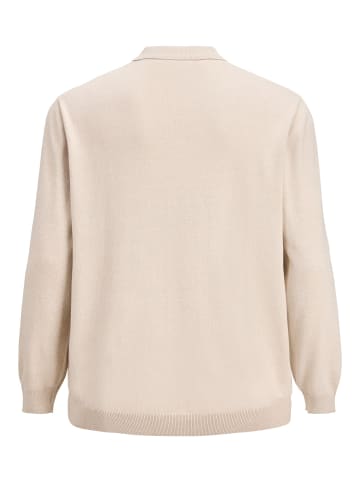 JACK & JONES PLUS Gestricktes Polo in Moonbeam