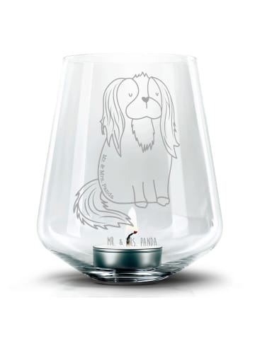 Mr. & Mrs. Panda Teelichthalter Hund Cavalier King Charles Spani... in Transparent