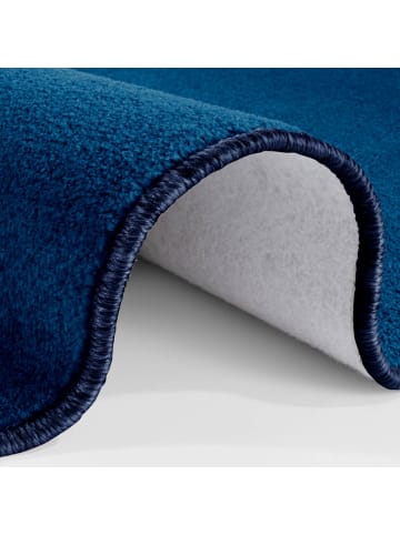 Hanse Home Kurzflor Teppich Nasty rund dunkelblau