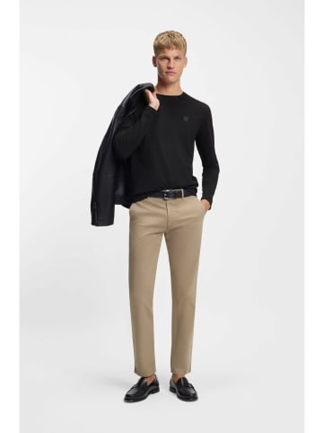 Hugo Boss Rundhals Langarmshirt für Herren in schwarz