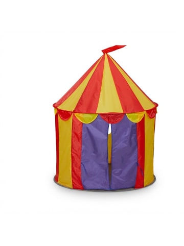 relaxdays Spielzelt „Zirkus“ in Bunt – (H)125 x ø 95 cm