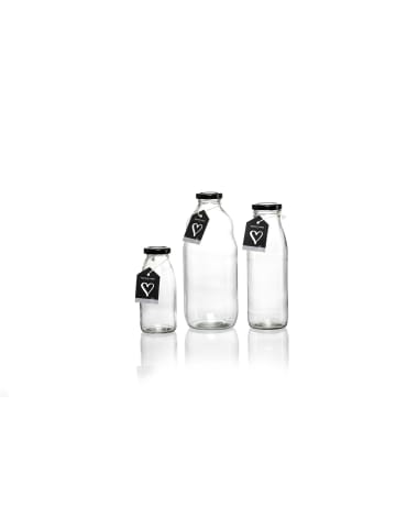 Ritzenhoff & Breker 6er Set Milchflaschen Mara 500 ml transparent in transparent