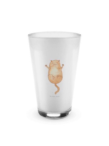 Mr. & Mrs. Panda Blümchentailglas Katze Umarmen ohne Spruch in Transparent